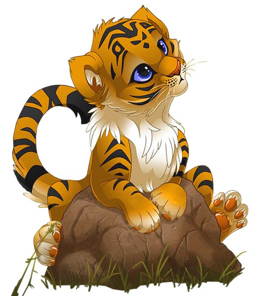 Little tiger clip art.