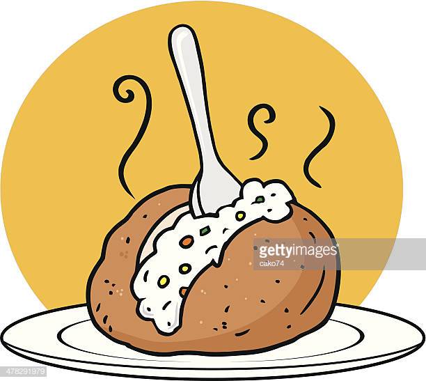 24 Baked Potato Stock Illustrations, Clip art, Cartoons.