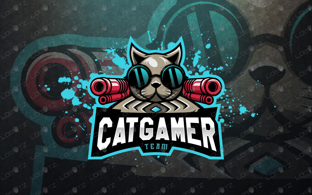 cat mascot logo cat esports logo cat team logo.