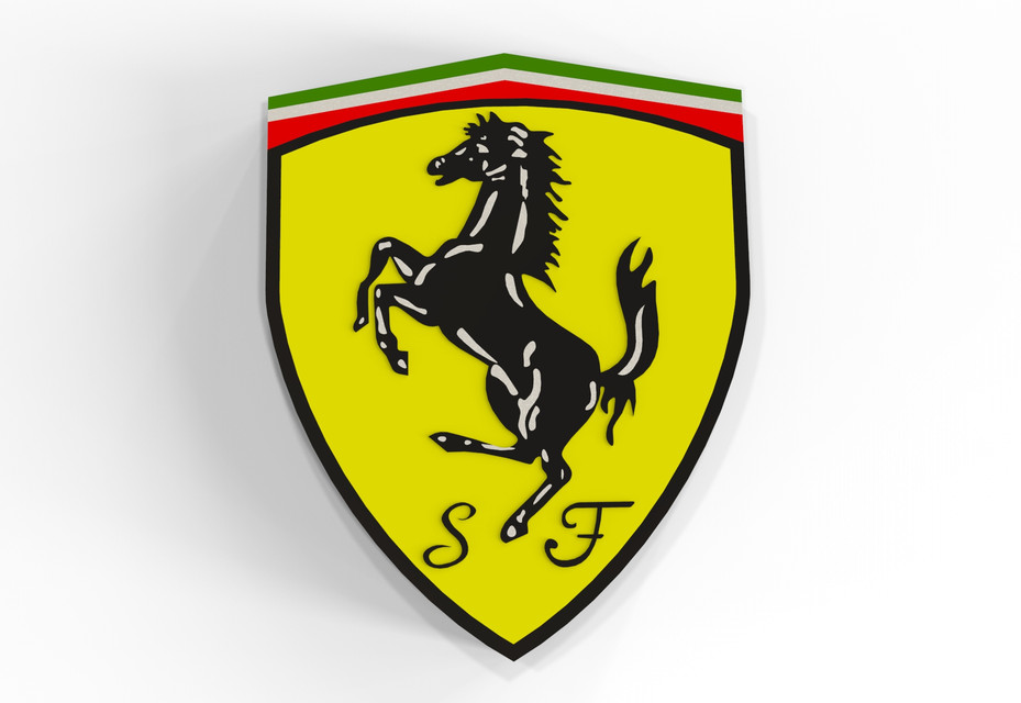 Ferrari logo.