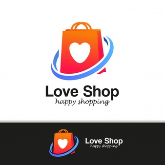 Online shop logo Vector.