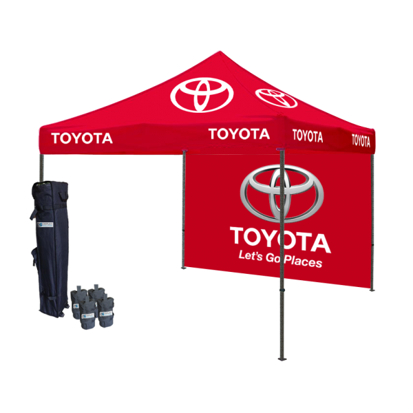 Logo printed tent package draws the special attention at.