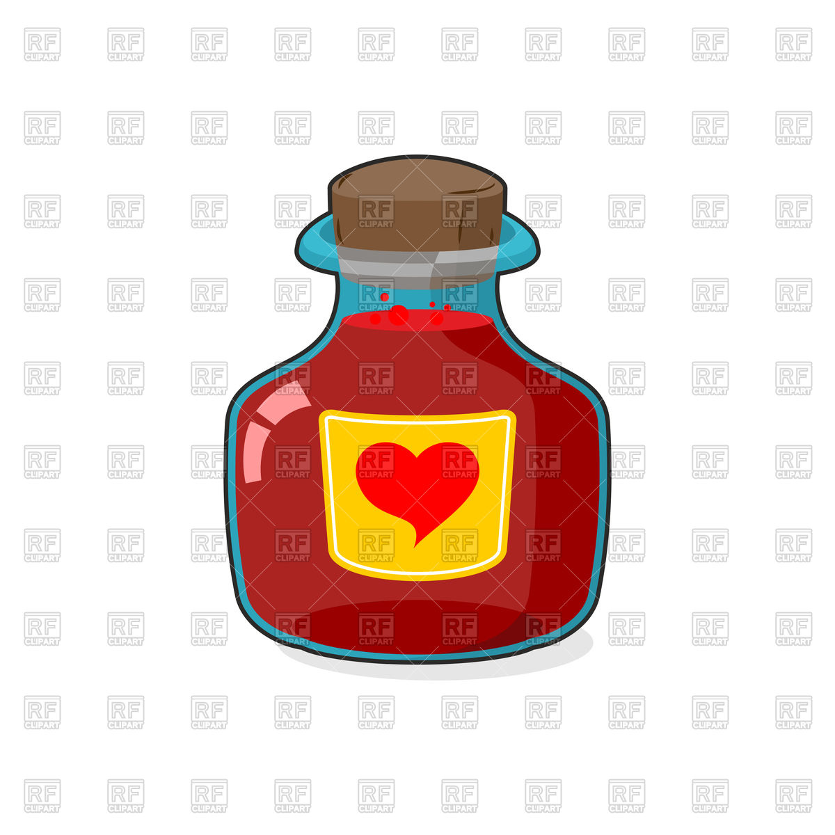 Love potion bottle Stock Vector Image.