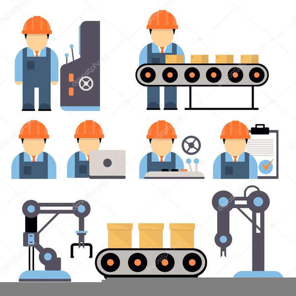 Clipart Machine Operator.