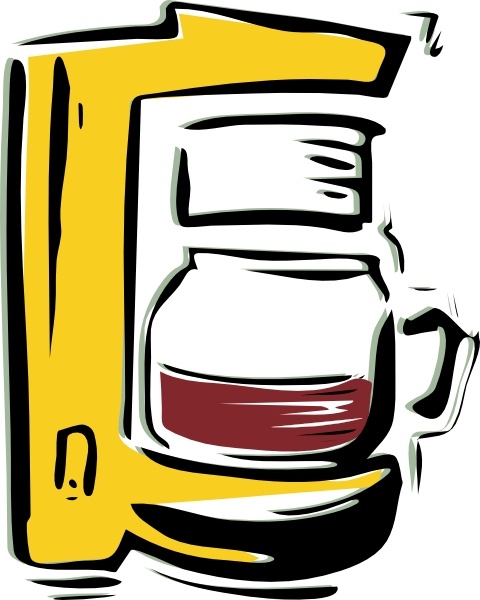 Coffee Machine clip art Free vector in Open office drawing.