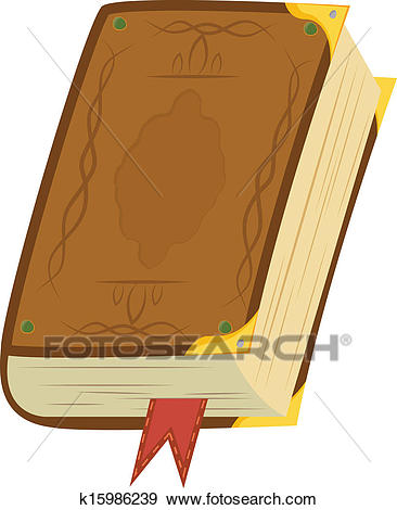 Leather Magic Book Clip Art.