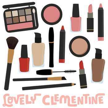 Makeup clip art images, makeup clipart, makeup vector.