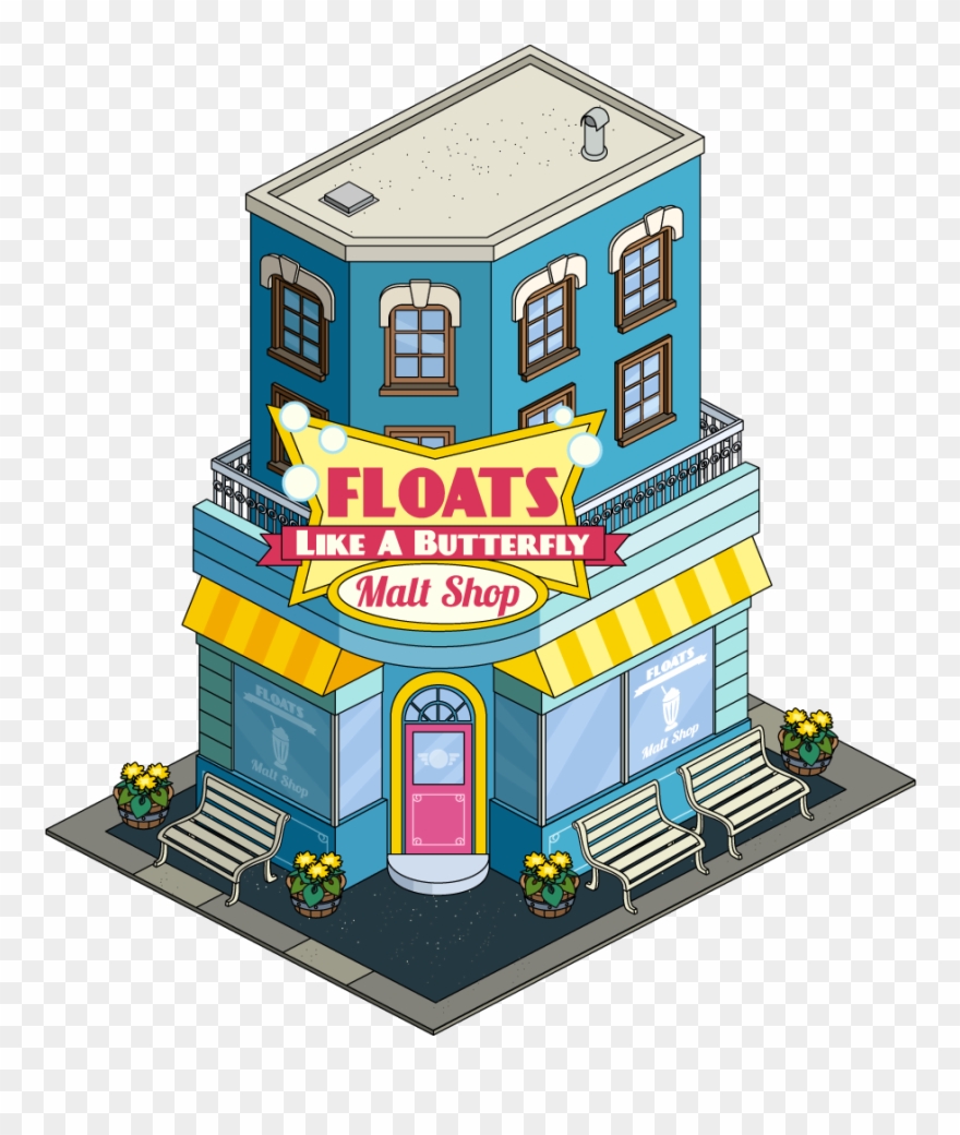 Float Like A Butterfly Malt Shop Clipart (#2267956).