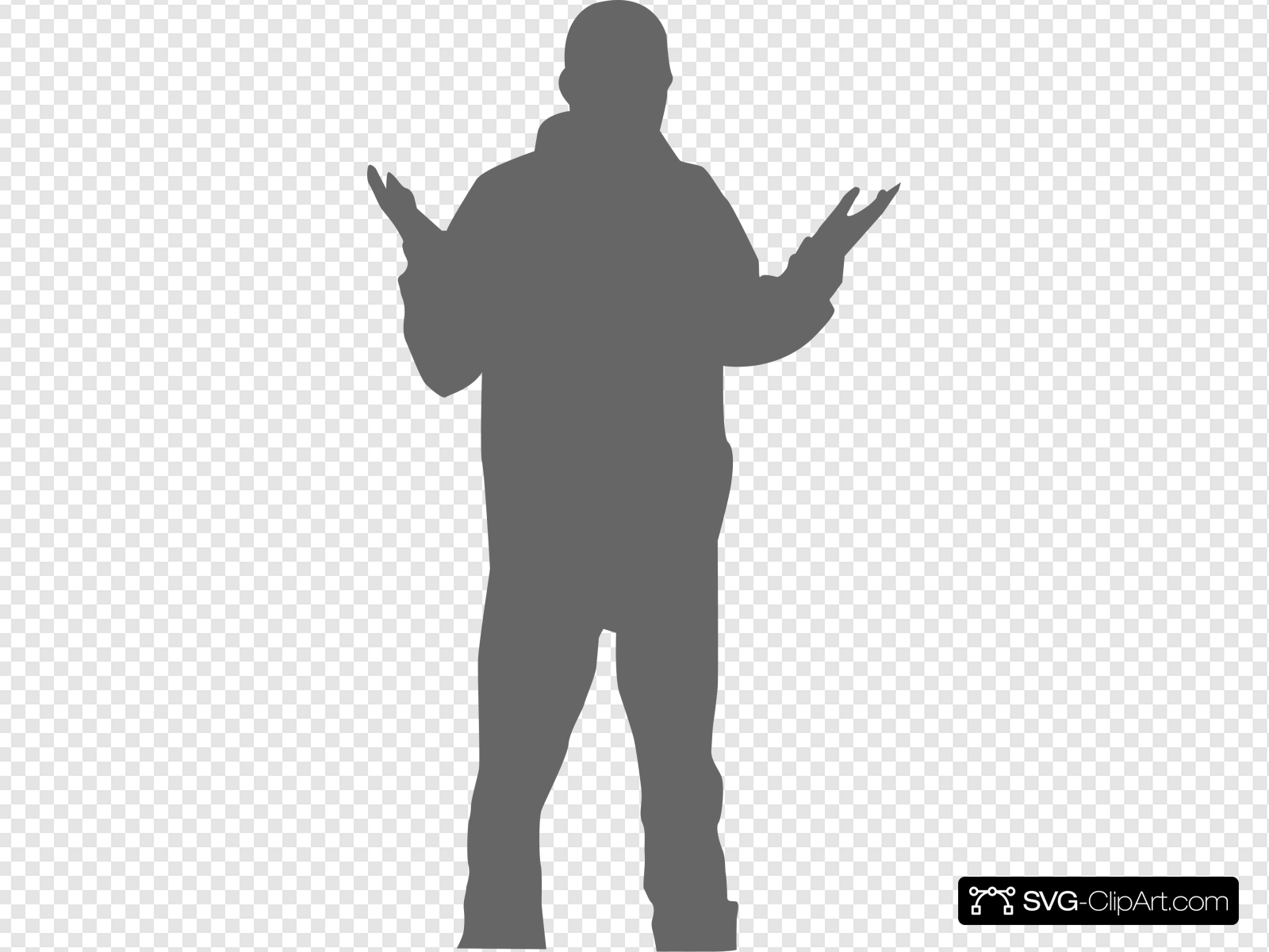 Man Presenting Clip art, Icon and SVG.