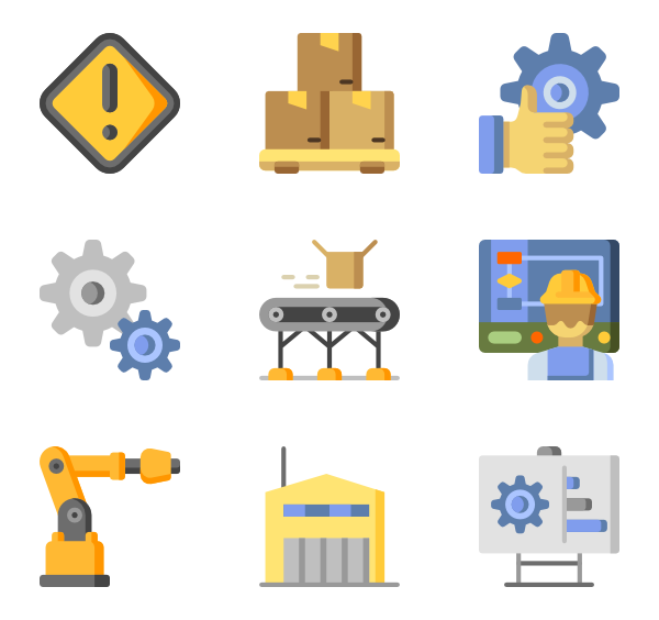 89 manufacturing icon packs.