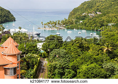 Picture of Marigot Bay Beyond Orange Building k21084177.