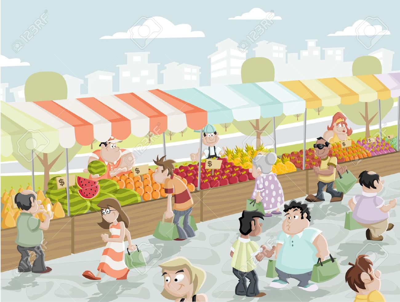 45+ Farmers Market Clipart PNG - Alade