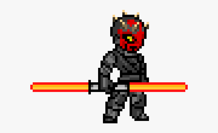 Star Wars Darth Maul Pixel Art , Free Transparent Clipart.