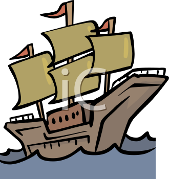 The Mayflower Ship Clip Art.