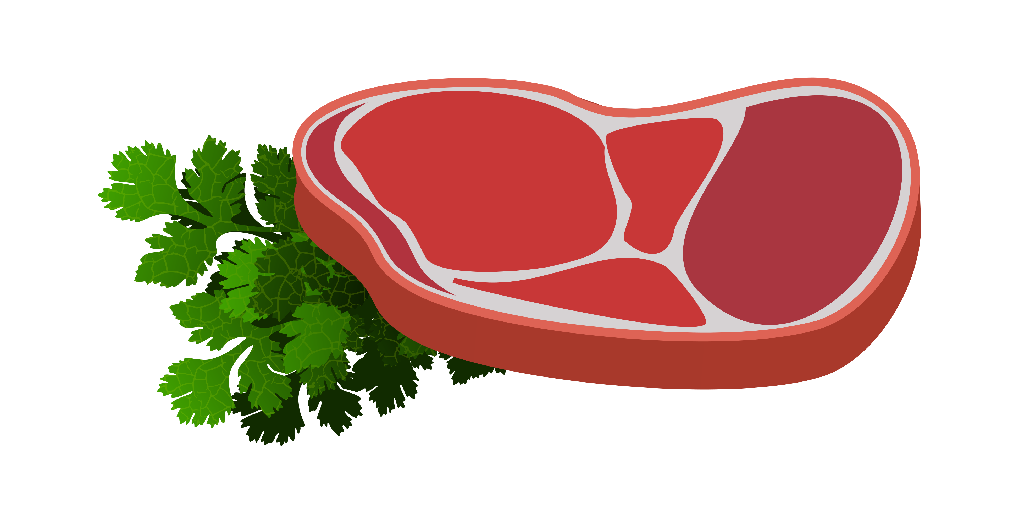 Raw Steak clipart 3892x2000.