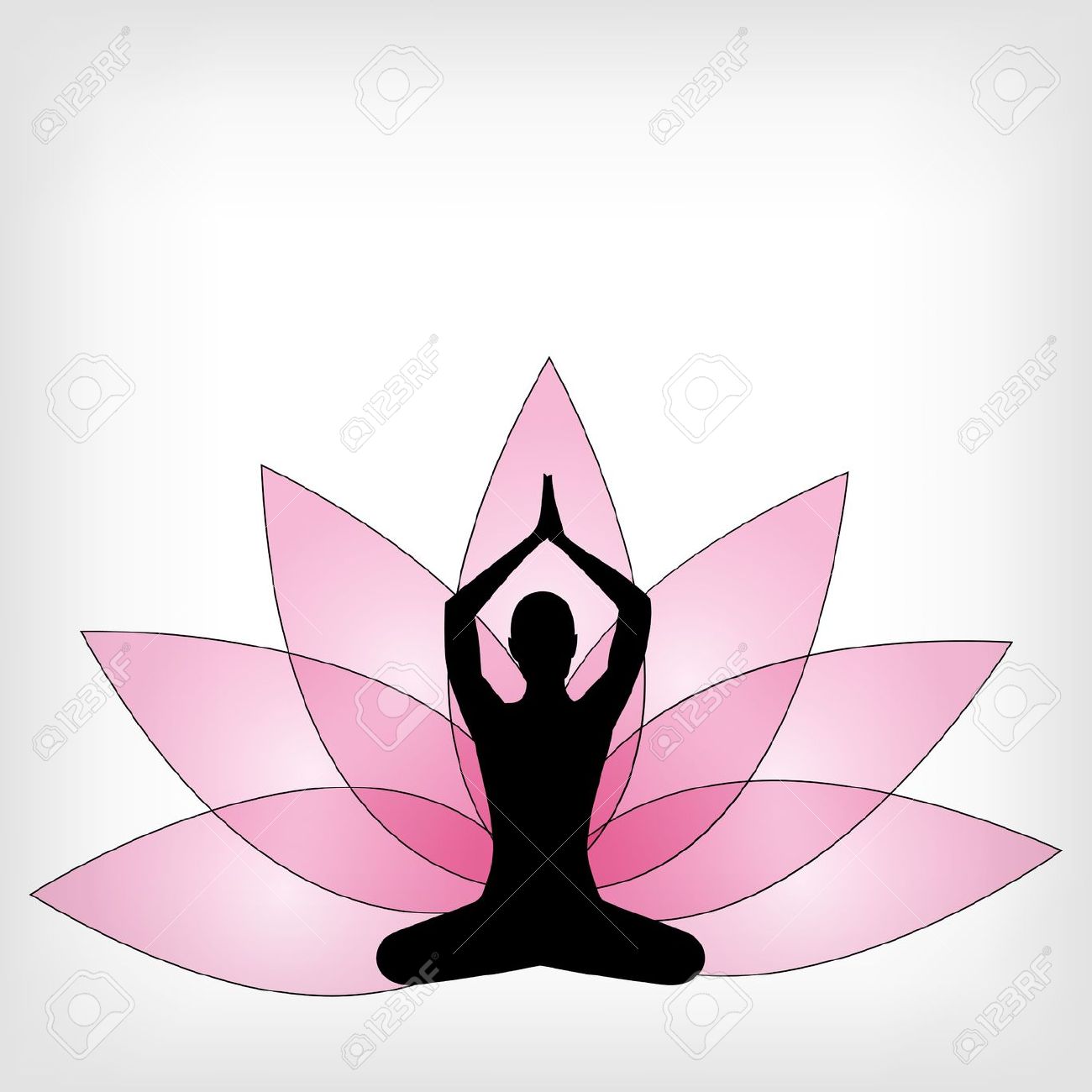 Meditation yoga clipart.