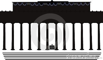 Lincoln Memorial Building Clipart.