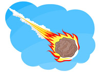 Space Comet Clipart.