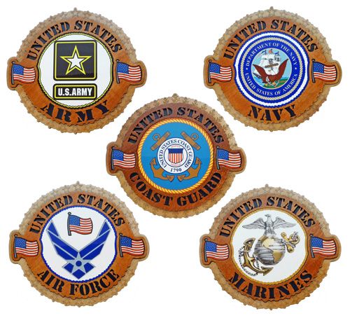 Military Branch Plaques.