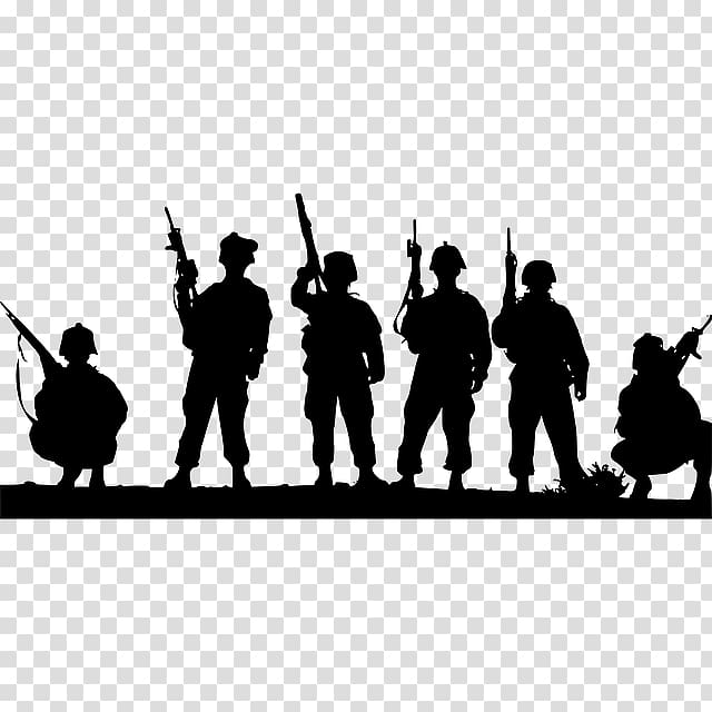 Soldier Military Silhouette , Military Parade transparent.