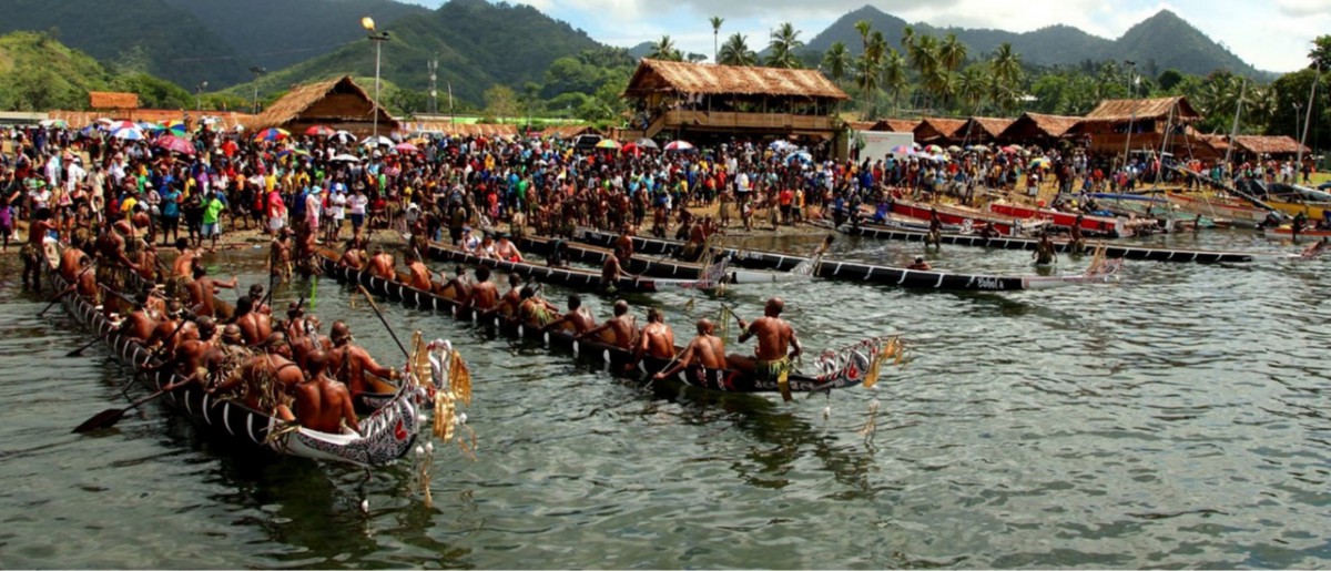 Milne Bay Canoe & Kundu Festival, Papua New Guinea.