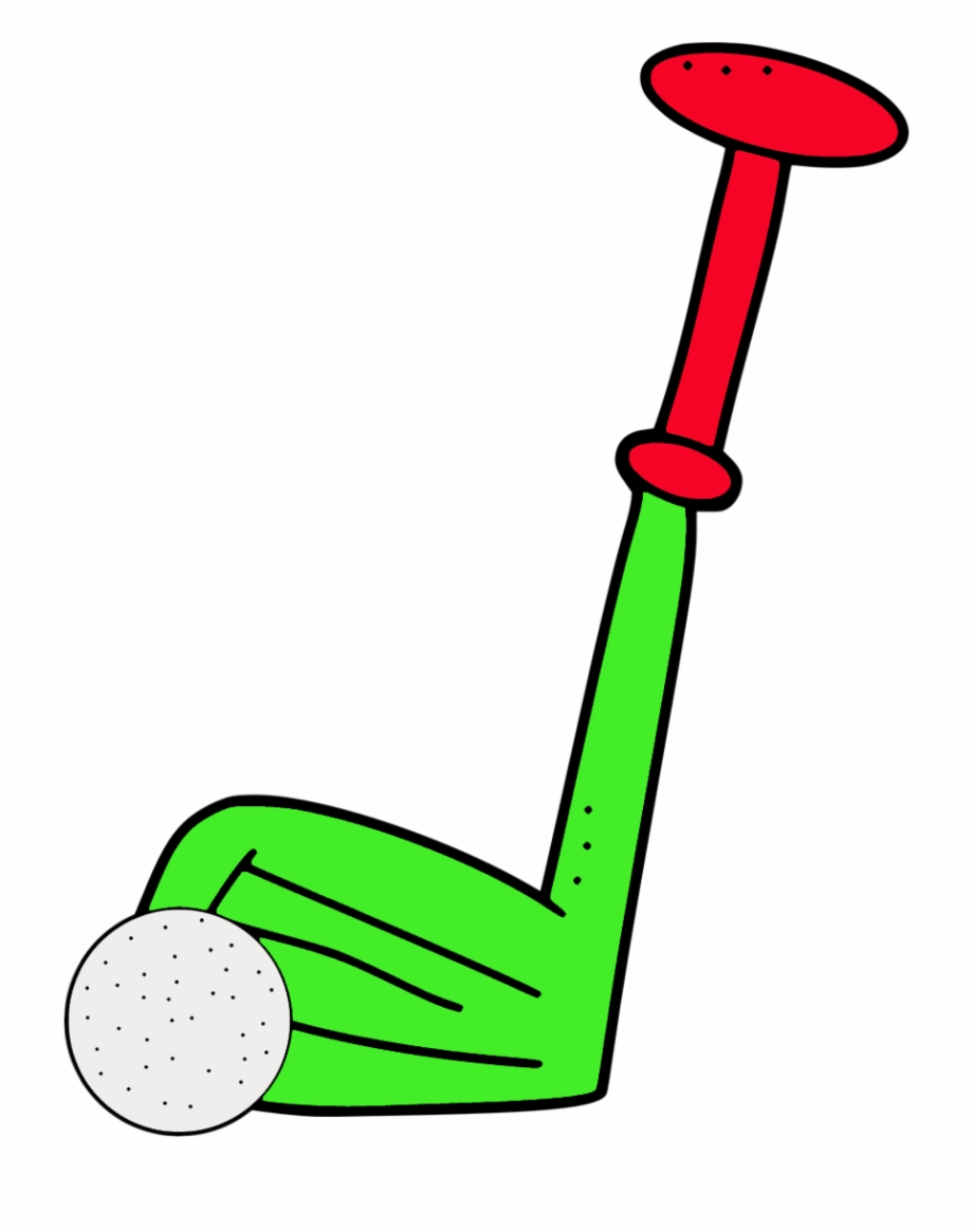 Cartoon Golf Set Png Clipart.