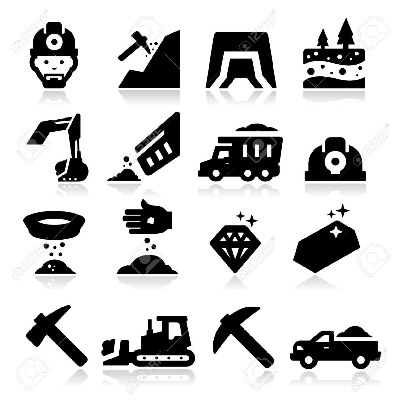 Mining Icon Clipart.