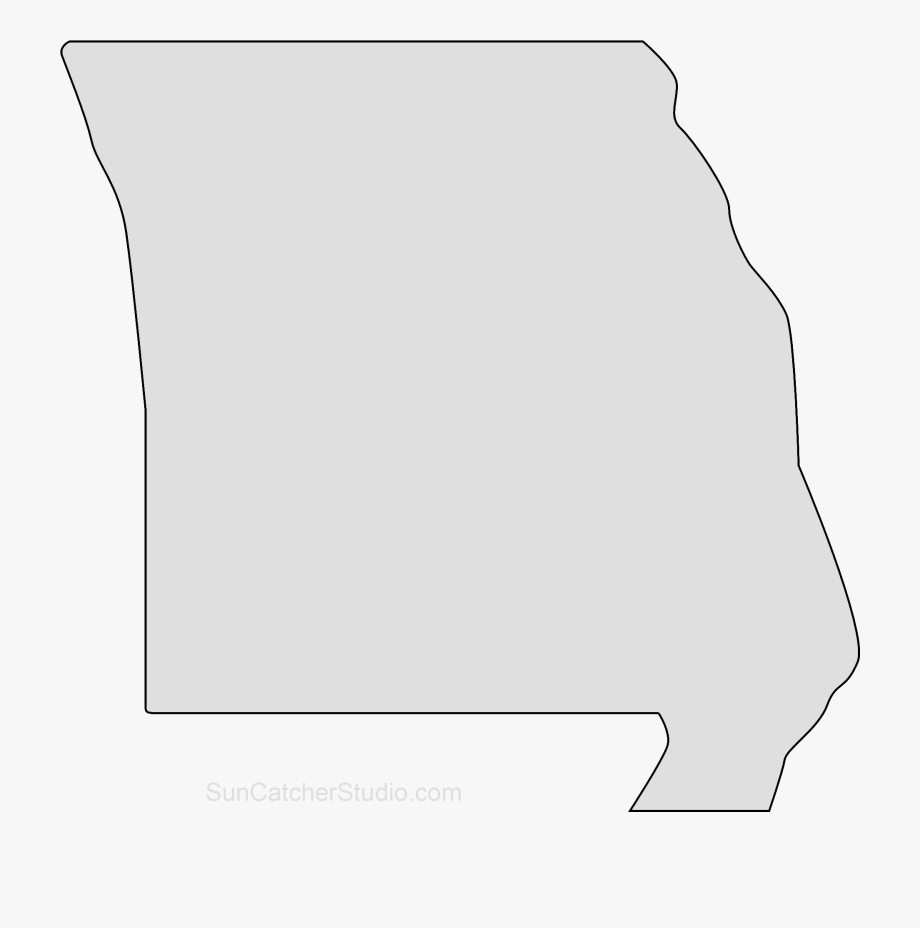 Outline Of Missouri State Shape , Transparent Cartoon, Free.