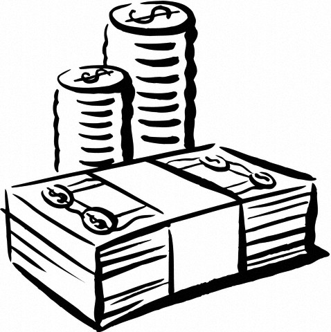 Clipart money outline, Clipart money outline Transparent.