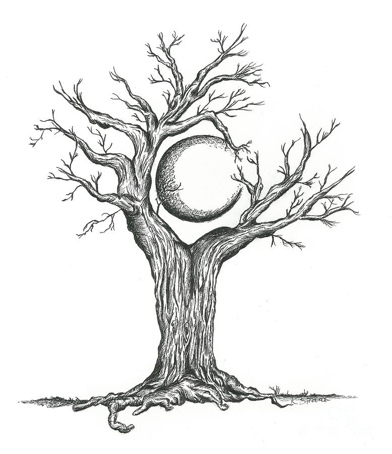 Moon And Tree Clipart.