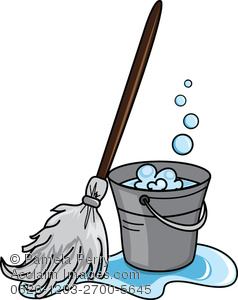 Clip Art Of Cleaning Mops Clipart.