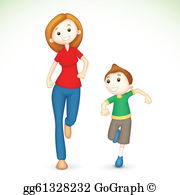 Mother And Son Clip Art.