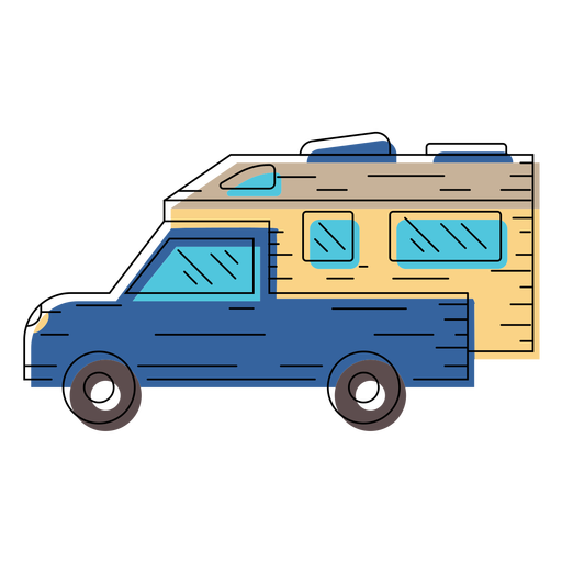 Motorhome vehicle illustration.