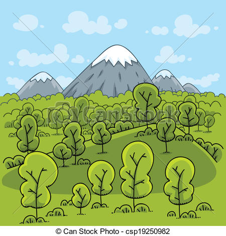 Vector of Forest Mountain.