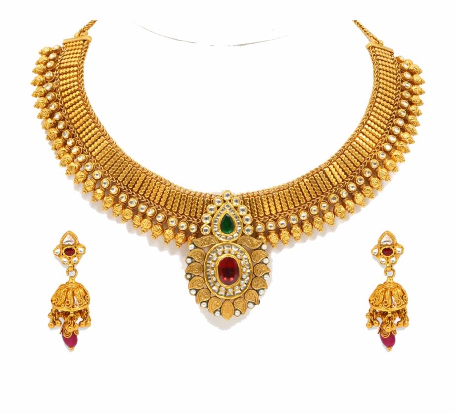 Gold Jewellery Model Png.