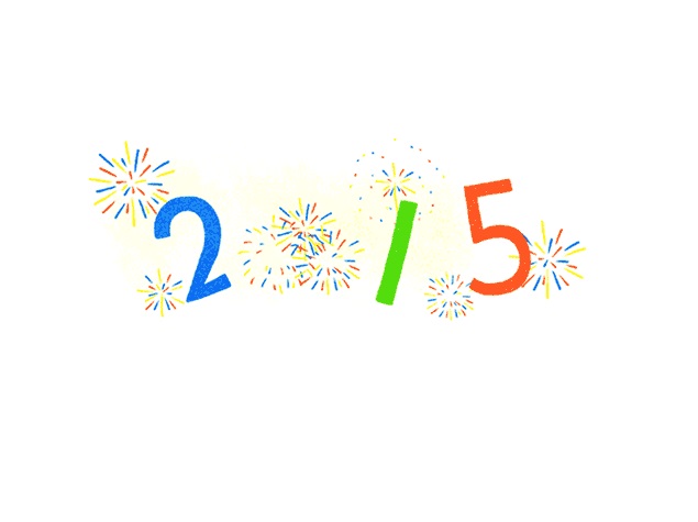 New Year 2015: Google Says Happy New Year With Fireworks.