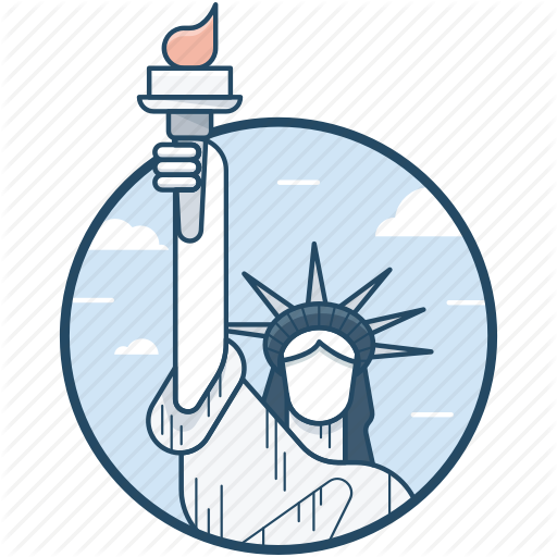 Statue Of Liberty Cartoon clipart.