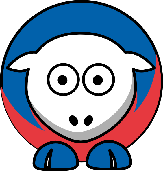 Sheep New York Rangers Team Colors Clip Art at Clker.com.