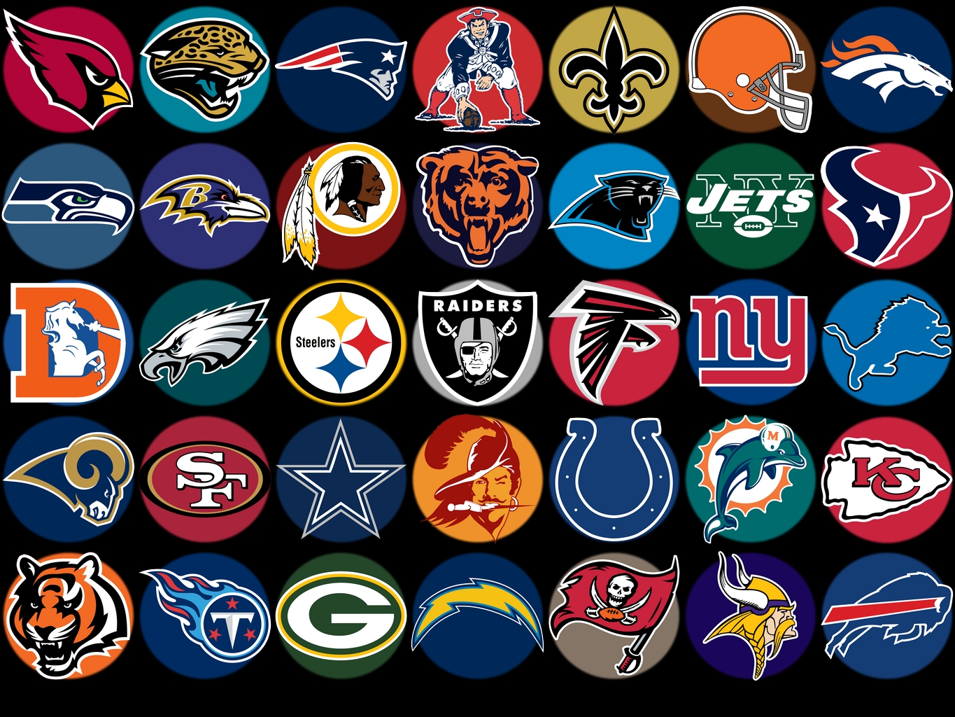 48+] All NFL Team Logo Wallpapers on WallpaperSafari.