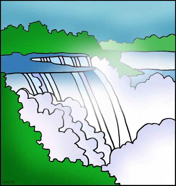 Falls picture clipart.