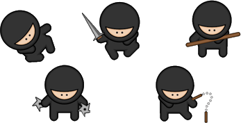 Ninja warrior clipart clipartfest.