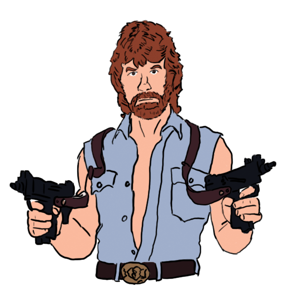 Chuck Norris Cartoon.