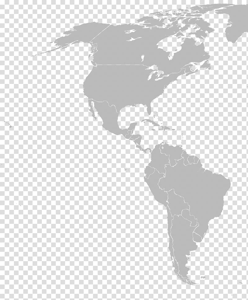 South America Blank map Latin America North America, NORTH.