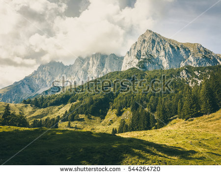 Kaiser Mountains Stock Images, Royalty.