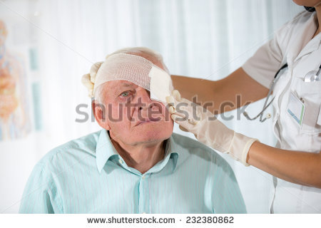 Eye Bandage Stock Images, Royalty.