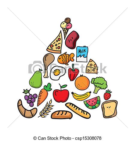 Vectors Illustration of nutrition design over white background.