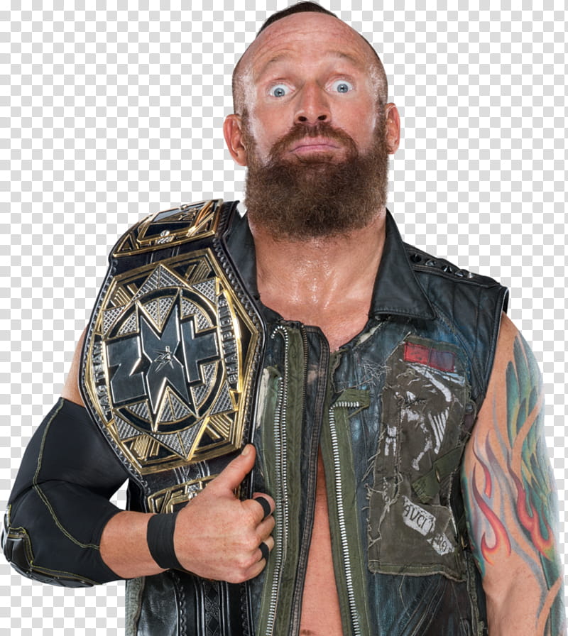 Eric Young With NXT Championship transparent background PNG.