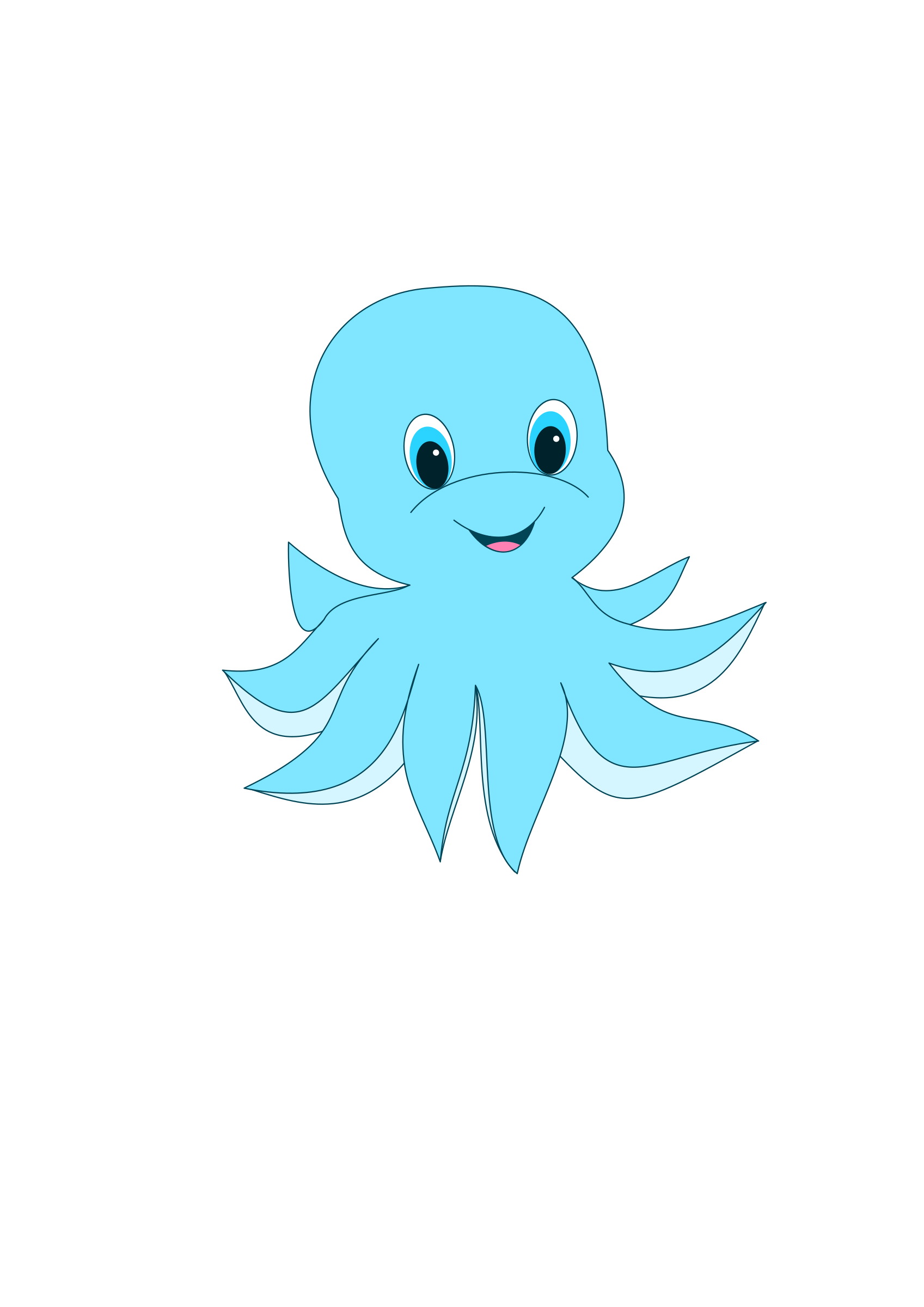 Clipart Cute Octopus.