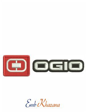 Ogio Logo embroidery design.