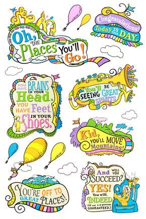 Eureka, Dr. Seuss Oh, the Places You\'ll Go! Bulletin Board.